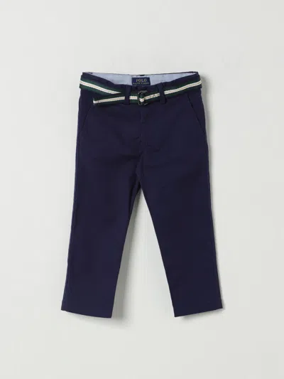 POLO RALPH LAUREN PANTS POLO RALPH LAUREN KIDS COLOR BLUE,G50903009