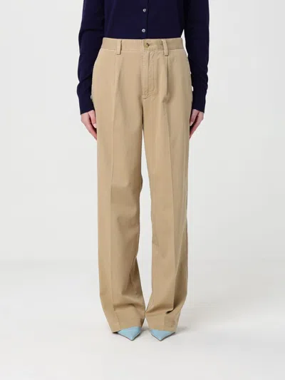 Polo Ralph Lauren Pants  Woman Color Beige In Brown