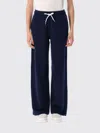 Polo Ralph Lauren Pantalone Jogging In Misto Cotone Blu Navy Donna In Blue