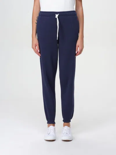 Polo Ralph Lauren Pants  Woman Color Blue In Blau