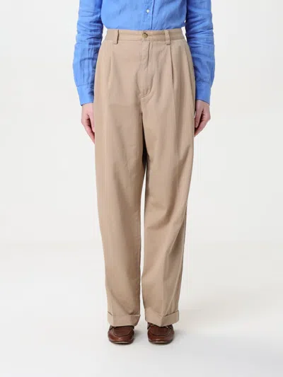 Polo Ralph Lauren Pants  Woman Color Dove Grey In Taubengrau