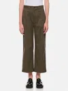 Polo Ralph Lauren Wide Leg Cropped Chino Pants In Grün
