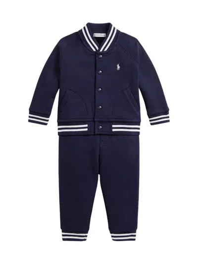 Polo Ralph Lauren Babies' Pants Set With Shirt In Blue