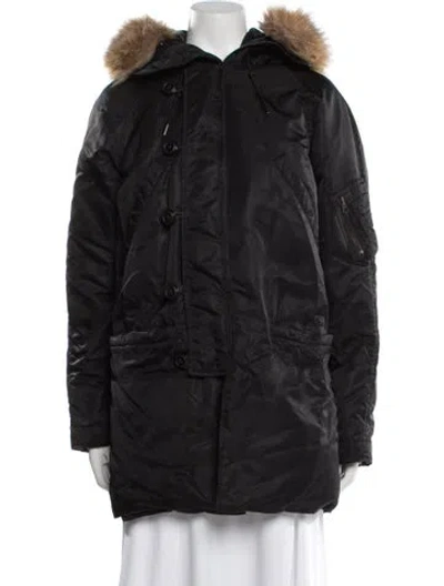 Pre-owned Polo Ralph Lauren Parka In Black