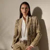 Polo Ralph Lauren Parker Embellished Cotton Chino Jacket In Lux Tan