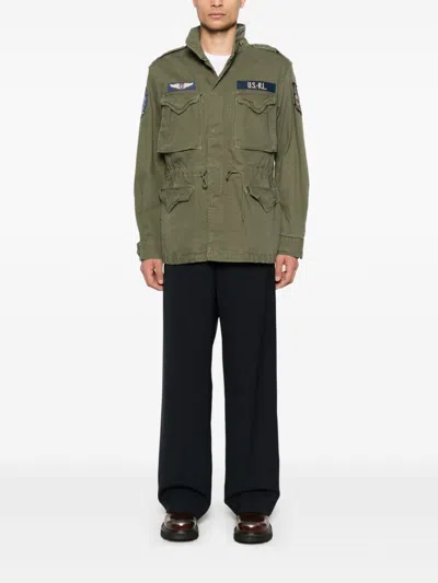 Polo Ralph Lauren The Iconic Military Jacket With Logo In Green