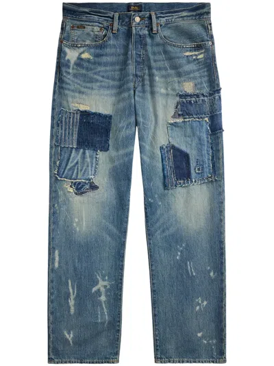 Polo Ralph Lauren Patch-detail Jeans In Blue