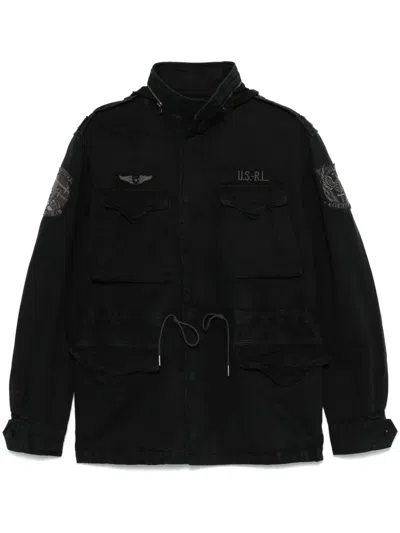 Polo Ralph Lauren Patch-detailed Jacket In Black