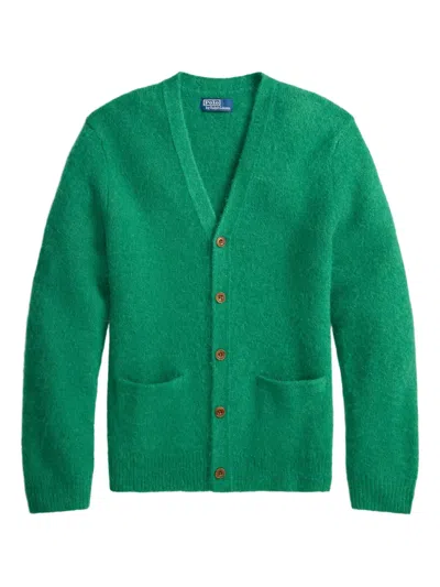 Polo Ralph Lauren Patch Pocket Cardigan In Green