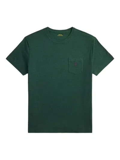 Polo Ralph Lauren T-shirt Mit Aufgesetzter Tasche In Green