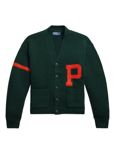 Polo Ralph Lauren Patch-pockets Cardigan In Green