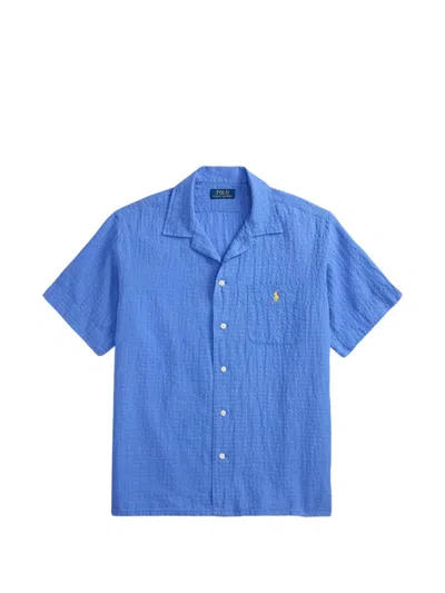 Polo Ralph Lauren Patch-pocket Shirt In Blue