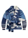Polo Ralph Lauren Patchwork-motif Wrap Cardigan