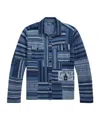 Polo Ralph Lauren Cotton-linen Patchwork Cardigan In Blue