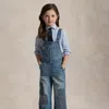 Polo Ralph Lauren Patchwork Denim Overall In Mamie Wash