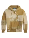 Polo Ralph Lauren Patchwork-design Hoodie In Neutral