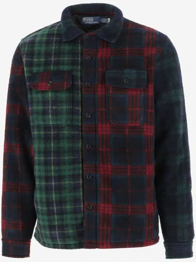 Polo Ralph Lauren Patchwork Fleece Jacket In Red