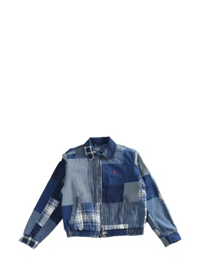 Polo Ralph Lauren Patchwork Jacket In Blue