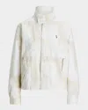 Polo Ralph Lauren Patchwork Mock-neck Jacket In White