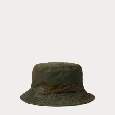 Polo Ralph Lauren Patchwork Oilcloth Bucket Hat In Patchwork Multi In Green