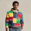 Polo Ralph Lauren Patchwork-print Spa Terry Hoodie In Multi