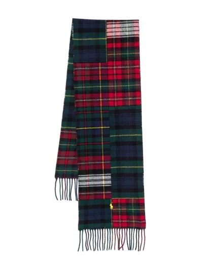 Polo Ralph Lauren Patchwork Scarf In 红色