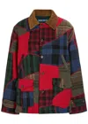 Polo Ralph Lauren Wool Patchwork Woven Coat Multi Patchwork In Multi