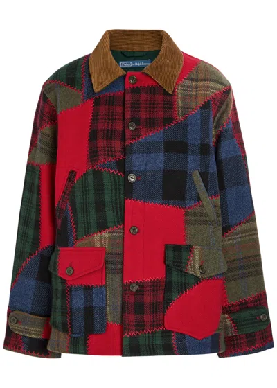 POLO RALPH LAUREN POLO RALPH LAUREN PATCHWORK WOOL-BLEND JACKET