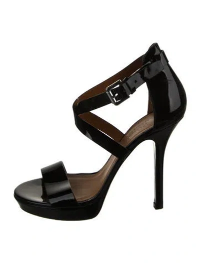 Pre-owned Polo Ralph Lauren Patent Leather Pumps In Black