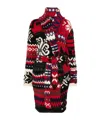 Polo Ralph Lauren Snowflake-motif Shawl-collar Cardigan In Black
