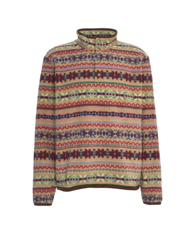 Polo Ralph Lauren Recycled Material Sweatshirt Featuring Adjustable Bottom In Multi