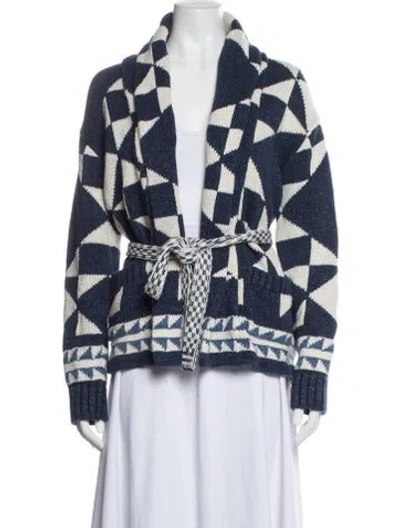 Pre-owned Polo Ralph Lauren Patterned Jacket In Blue