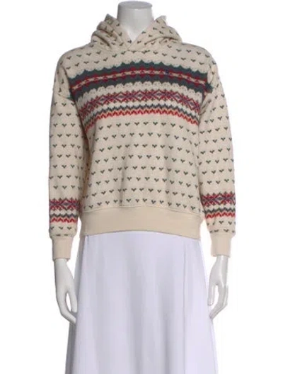 Pre-owned Polo Ralph Lauren Patterned Mock Neck Sweater In Neutral