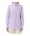 Polo Ralph Lauren Lilac Oxford Shirt In Purple