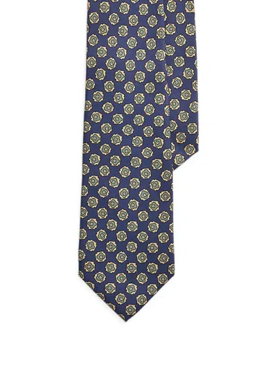 Polo Ralph Lauren Patterned Silk Tie In Gray