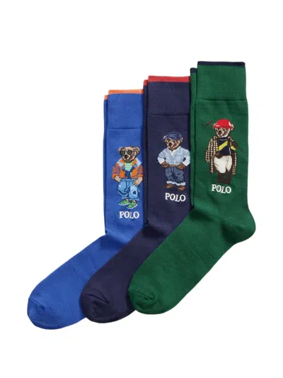 Polo Ralph Lauren Patterned Socks In Multi