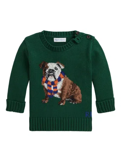 Polo Ralph Lauren Babies' Patterned Sweater In Black
