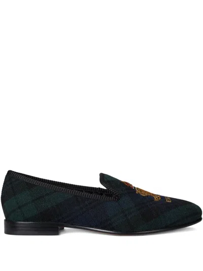 Polo Ralph Lauren Paxton Crest-embroidered Loafers In Multi
