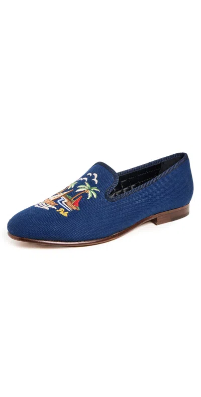 Polo Ralph Lauren Paxton Tropical Slip Ons East Side Royal