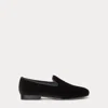 Polo Ralph Lauren Paxton Velvet Slipper In Black