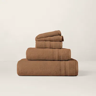 Polo Ralph Lauren Payton Bath Towels & Mat In Classic Camel