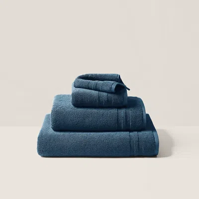 Polo Ralph Lauren Payton Bath Towels & Mat In True Harbour Blue