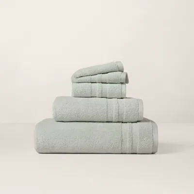 Polo Ralph Lauren Payton Bath Towels & Mat In Willow Green