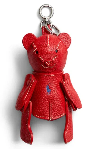 POLO RALPH LAUREN POLO RALPH LAUREN PEBBLE LEATHER POLO BEAR CHARM