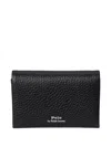 Polo Ralph Lauren Pebbled Leather Wallet In Black