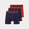 Polo Ralph Lauren Perfect Pouch Boxer Brief 3-pack In Navy Black Red