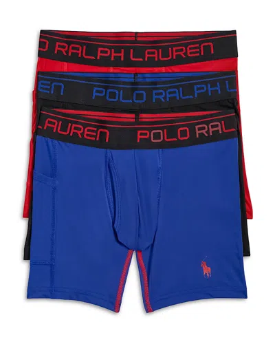 Polo Ralph Lauren Performance Boxer Briefs, Pack Of 3 In Multi
