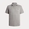 Polo Ralph Lauren Custom Slim Fit Mesh Polo In Andover Heather