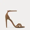 Polo Ralph Lauren Perrin 100 Mm Goat-suede Sandal In Cocoa