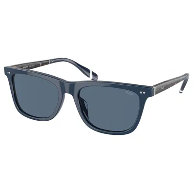 Polo Ralph Lauren Ph 4205u 546580 56mm Unisex Square Sunglasses In Blue